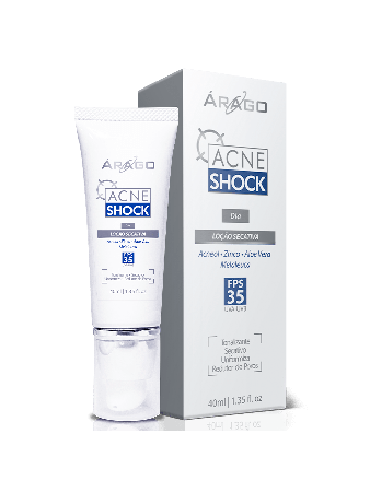 AcneShock - Lo&ccedil;&atilde;o Secativa  FPS 35 Tonalizante 40ml